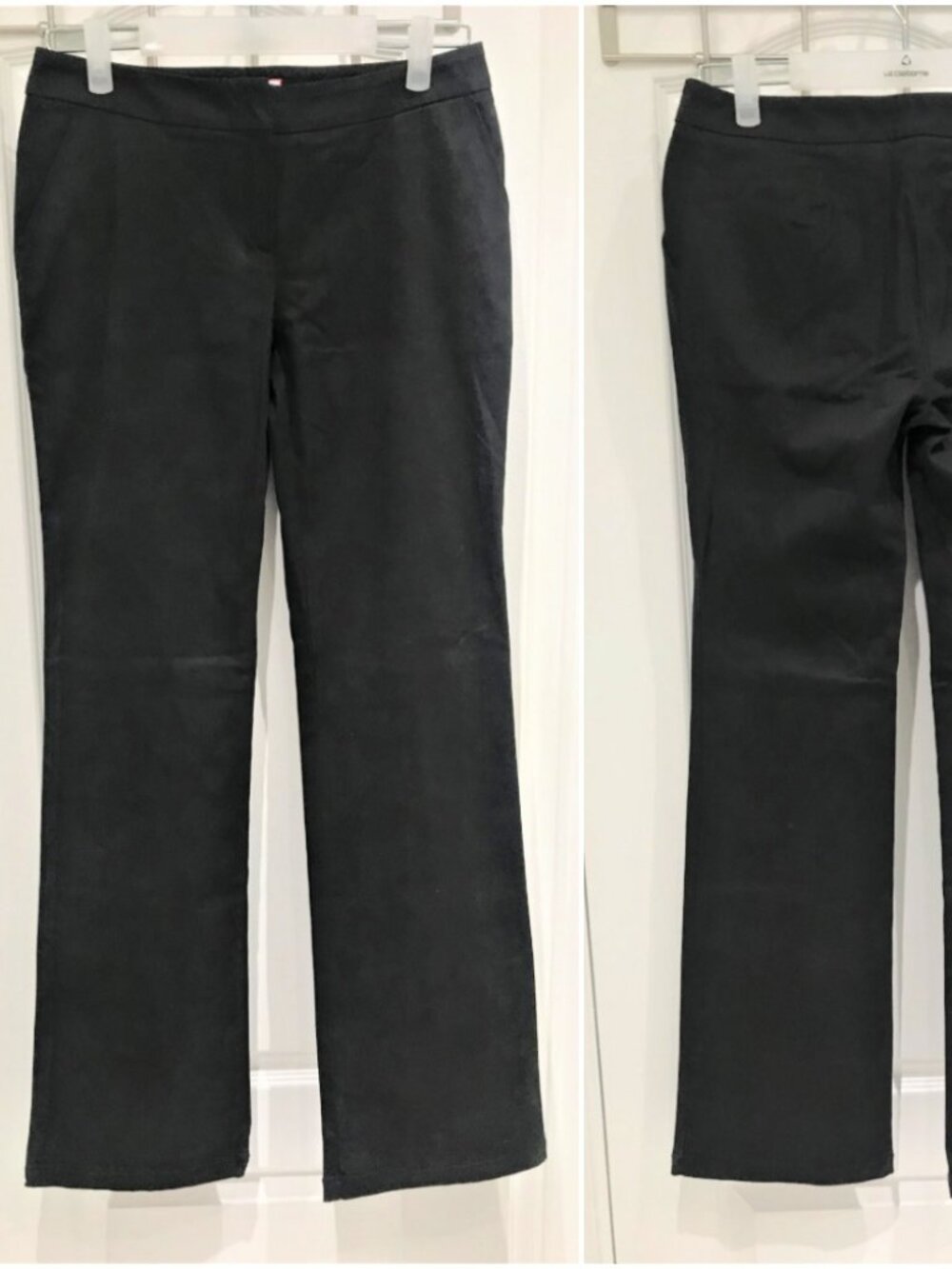 Max & Co. Black Zip Up Chino Trouser Pants Made in Italy Size 10
